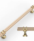 Sleek Knurled Gold Cabinet Pulls For Kitchen Drawers Top Shelf Hardware No Sweat Install Durable design with grip pattern.