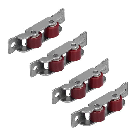 Heavy Duty Double Wheel Window Pulley Offering Super Silent Operation And Hella Smooth Glide Action For Foolproof Installation On Standard Sliding Windows set of four with stainless steel housing.