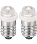 Top Shelf E10 Screw Base LED Bulbs Two Pack For Tiny Flashlights And Snappy Hobby Fixes Featuring Sweet Mini Indicators