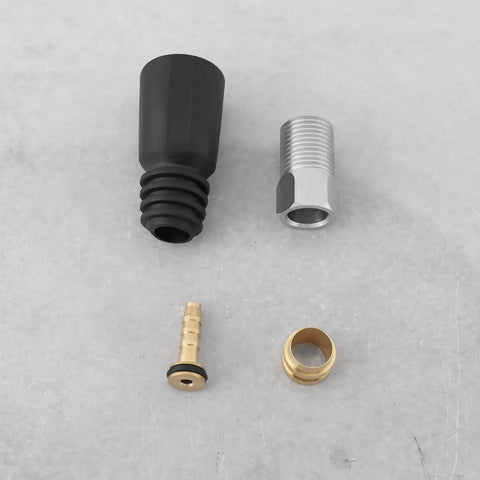 Eight Piece Hydraulic Disc Brake Hose Olive Repair Kit With Inserts Barb Screws And Connectors For TEKTRO Bikes components