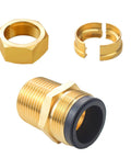 Two 1/2 Inch NPT Brass Pipe Fittings Male Threaded Hex Nipples Pack Of 2 For Gas Lines Propane Or Natural Gas, corrosion resistant
