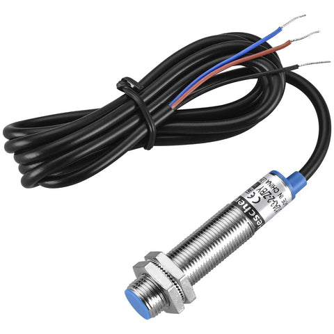 Inductive Proximity Sensor Switch M12 Shield Type LJ12A3-2-Z/BY, 2mm detection, blue shield, metal housing, with 120cm cable
