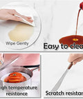Heavy Duty Hardwood Lazy Susan Turntable Featuring Slick Spin Mechanics Zero Sweat Setup Sturdy Rotating Serving Platter demonstrating easy cleanup and scratch resistance.