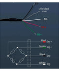 Wiring diagram and cables for Multidimensional Load Cell 3-Axis Force Sensor With Six-Channel Output Built For Real-World Torque.