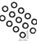 500 Piece Spring Wave Washer Kit Compression Metal Washers For Screws And Bolts Assorted Sizes Heavy Duty Wave Springs For Thrust Loading Durable High Precision Washers For Mechanical Assemblies black wave washers 0.4 in