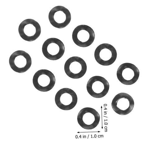 500 Piece Spring Wave Washer Kit Compression Metal Washers For Screws And Bolts Assorted Sizes Heavy Duty Wave Springs For Thrust Loading Durable High Precision Washers For Mechanical Assemblies black wave washers 0.4 in