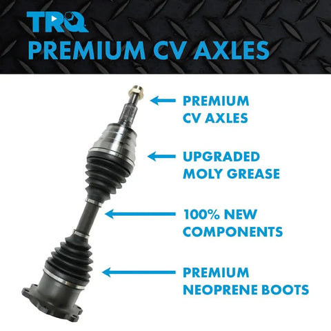 Front CV Axle Assembly Heavy Duty Replacement Shaft Compatible With Honda Civic Accord Crv with neoprene boots and upgraded grease.