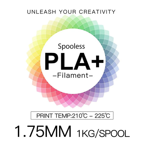 Top Shelf White Plaplus 3D Printer Filament Refill 175Mm Spool Free Format 03MM Accuracy One Kilogram with color gradient design.