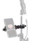 Professional Tripod Microphone Stand Featuring Telescopic Boom Arm With Tough Metal Joints Paired With A Quick Release 360 Swivel Phone Holder.