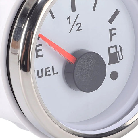 Pro Grade Stainless Steel Fuel And Water Level Sender Kit 240 To 33 Ohm 11 Inch Probe gauge showing fuel level near empty.