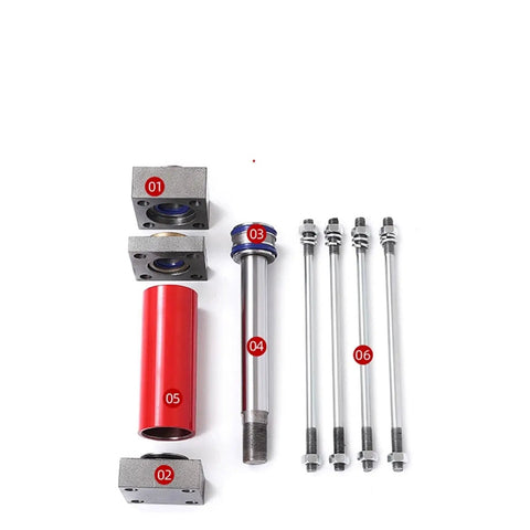 Double-Way Tie Rod Heavy Hydraulic Cylinder For Lifting Applications With HOB125X50, HOB125X100, HOB125X150, HOB125X500 components shown