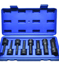 Quality Crafted Eight Piece Hex Socket Set Built Tough From Heavy Duty Alloy Steel With Smooth Turning Action And Secure Bite in blue case.