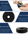 Heavy Duty Rubber Vibration Pads Kickstart Your Rig With This 8 Pack Of Black Insulation Washers featuring elastic hollow-center design.
