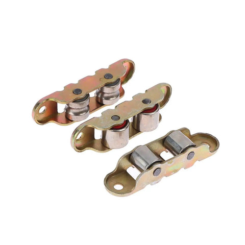 Buttersmooth Double Wheel Bottom Roller For Sliding Doors And Windows Heavy Duty Flat Groove - three rollers showing metal design.