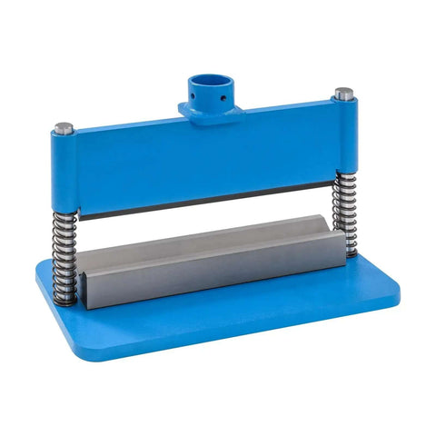 12 Inch Shop Press Brake Attachment For 12 To 20 Ton Hydraulic Workshop Presses, 90 Degree Bend, Blue Heavy Duty Metal Fabrication Tool