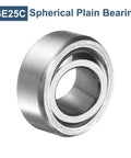 GE25C Spherical Plain Bearing made of chrome steel, showcasing inner hole and smooth finish for heavy-duty applications.