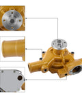 Built Tough Water Pump With Heavy Duty Seal Kit For Cummins Qsb3.3 Qsb4.5 B3.3 B137 Cm2150 Cm2250 Diesel Engines close-up view