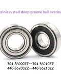 20 Piece Heavy Duty Stainless Steel Deep Groove Ball Bearings For Wheel Hubs And Machinery Rust Proof Wear Resistant, smooth rolling design.