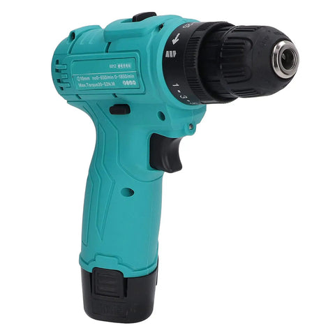 Heavy Duty Cordless Drill With Dope Torque And High Speed Rotation For Wood Aluminum Steel for yard work, blue ergonomic design.