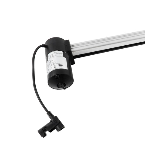 Rugged Electric Linear Actuator Motor Replacement For Mulin ML18 And ML18 005 with plug, showing motor and mounting details.