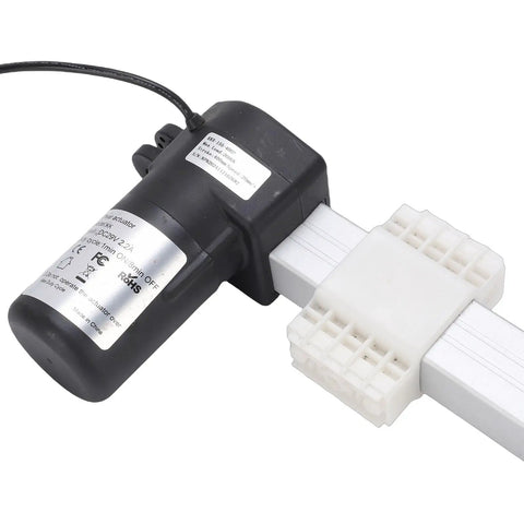 Beefy Heavy Duty Electric Linear Actuator Featuring 400mm Stroke And 2000N Load Capacity For Electric Recliner Replacement motor and connector close-up