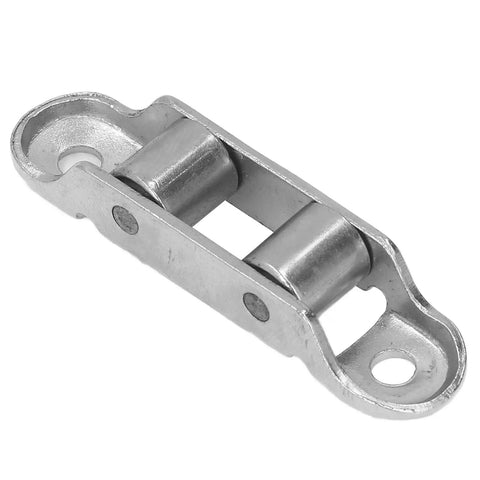4Pcs Rock Solid Sliding Door Rollers 0.4 Inch Stainless Steel Double Drive Wheel Pulley shown from the side, highlighting durable construction.