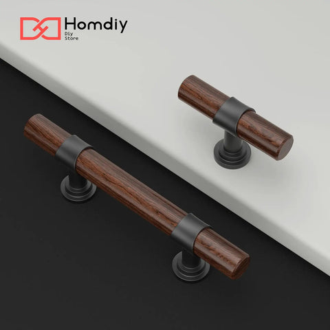 10 Pack 5 Inch Hole Center Cabinet Pulls With Authentic Wood Grain Look And Charcoal Black Zinc Body Designed With Heavy Duty Stainless Steel Construction Drawer Knobs That Feel Rock Solid And Next Level Hardware on modern surfaces.