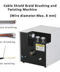 Automatic Cable Wire Twister With Three Brush Untwisting System machine showing before and after brushing and twisting process