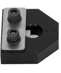 Built Different Aluminum Filament Welder Connector For 3D Printer Sensor lightweight connector with mounting bolts in matte black.
