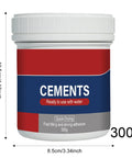 Quick Dry Concrete Patch 300g For Crack Sealing And Floor Repair Filler DIY Friendly jar front view