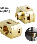 Top Notch 3D Printer Upgrade Kit With Two Oldham Couplers Perfect For Ender 3 And CR10 Machines T8X8mm Shaft Linkage Plus Matching Nuts For Super Smooth Printing Sessions And Reliable Gear Alignment. Gold Oldham couplers for 8mm leadscrew 3D printer upgrade