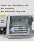 High Capacity Electric Coffee Roaster Machine With Precise Temperature Control Smart Timer And Rapid Heat Dissipation heating tube showing even heating design.