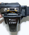 Pro Grade Optical Fiber Cleaver Featuring Motorized Blade And Automatic Rotation Bluetooth Sync, Fujikura CT60 top view