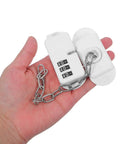 Person holding Kidproof Fridge Lock With Adjustable Password Code, No Drilling Adhesive Mount For Cabinets And Refrigerator Doors