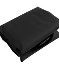 Folded black Rugged 2-Seat Swing Canopy Replacement For Outdoor Patio Garden, Waterproof 210D Oxford Fabric