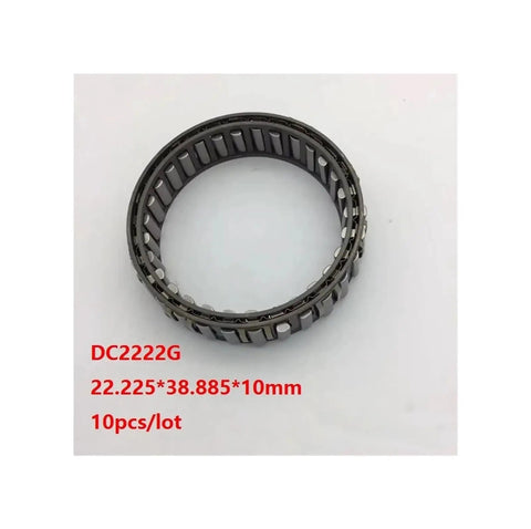 10pcs DC2222G One-Way Clutch Bearing Needle Roller Overrunning Ratchet 22.225by38.885by10mm close-up view showing structure for industrial use.