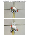 Nix The Step Ladder High Ceiling Smoke Detector Removal Tool aluminum telescoping pole clamping snap head for easy operation.