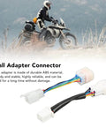 Two Pack Dope Electric Motorcycle Controller Connector Set Waterproof IP67 Hall Sensor Adapter 165mm Cable for Bikes