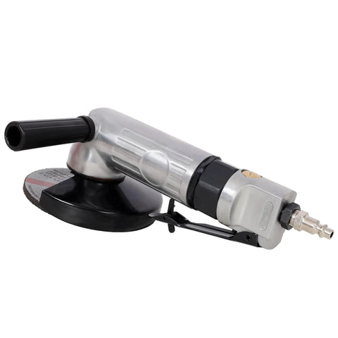 Beefy 5 Inch Air Angle Grinder And Pneumatic Cut Off Tool For Metal Welding Grinding and Polishing, featuring sturdy metal build.