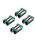 Four heavy duty pillow block bearings for Two Pack Hgr20 Six Hundred mm Linear Guide Rails For Diy Cnc Routers.