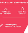 Installation info for Stovetop Burner Knob For Gas Ranges And Stoves Chrome Replacement Part, easy install, 1 minute