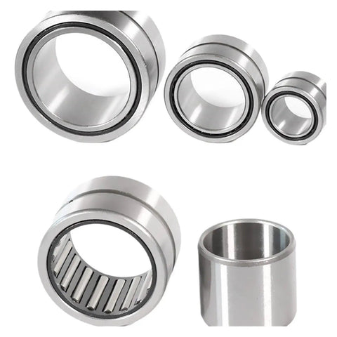 Heavy Duty Full Needle Roller Bearing With Inner Ring 45X75X30 Millimeters pre-lubricated, showing various angles and sizes.