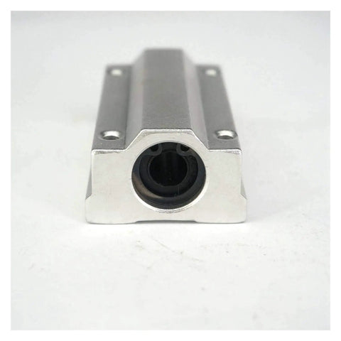 Linear Bearing Slider SCS8LUU 8mm Length For CNC Parts And 3D Printer Parts Dope Smooth Precision Machine Tools ABEC1 Bearing Steel For High Precision Industrial Electronics Packaging Medical Textile Equipment front view aluminum housing with 8mm bore