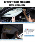 Premium Windshield Sun Shade For MG4 EV shown being installed on front shield for optimal UV protection and heat blocking.