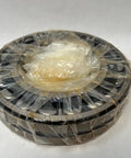 22216 Spherical Roller Bearing With 80mm Inner Diameter and 140mm Outer Diameter Measuring 33mm Wide in plastic wrap.