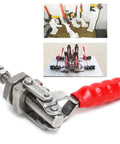 Stainless Steel Toggle Clamp With 220.5Lb Holding Power, Push Pull Clamp For Woodworking, Fixture Setup, Home Decor Projects, And Equipment Installations, Heavy Duty Grip, Arrow Storage Case Included, red handle