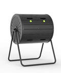 Outdoor Compost Bin Tumbler With Resin Construction No Fuss Ventilated Waterproof And UV Protected For Garden Kitchen And Yard