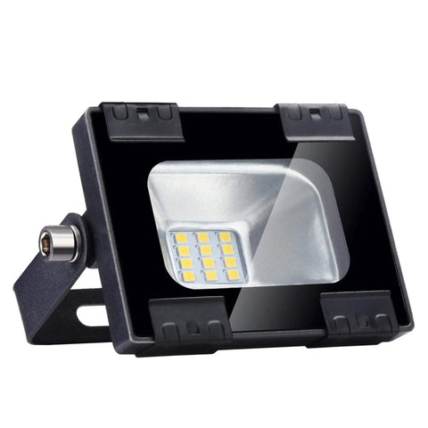 JUDYSSY Led Floodlights 10W 1000Lm Ip65 Waterproof Security Lights, compact outdoor spotlight design with aluminum housing.