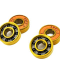 ProGrade 4 Pack 608 Hybrid Ceramic Bearings 8X22X7MM 2RS with silicon nitride core for skateboards and roller skates.