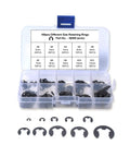 160 Piece E Clip Retaining Ring Snap Ring Kit With 2mm To 12mm Sizes in organizer case
